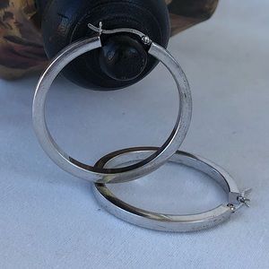 Sterling Silver Hoops Made in Israel
